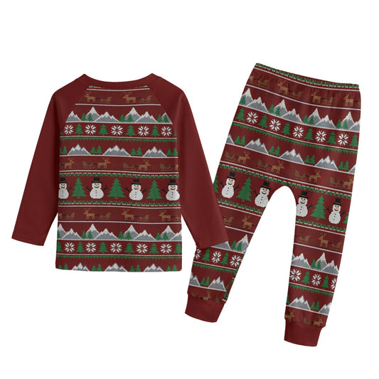 Kid's Christmas Fleece Pajama Set