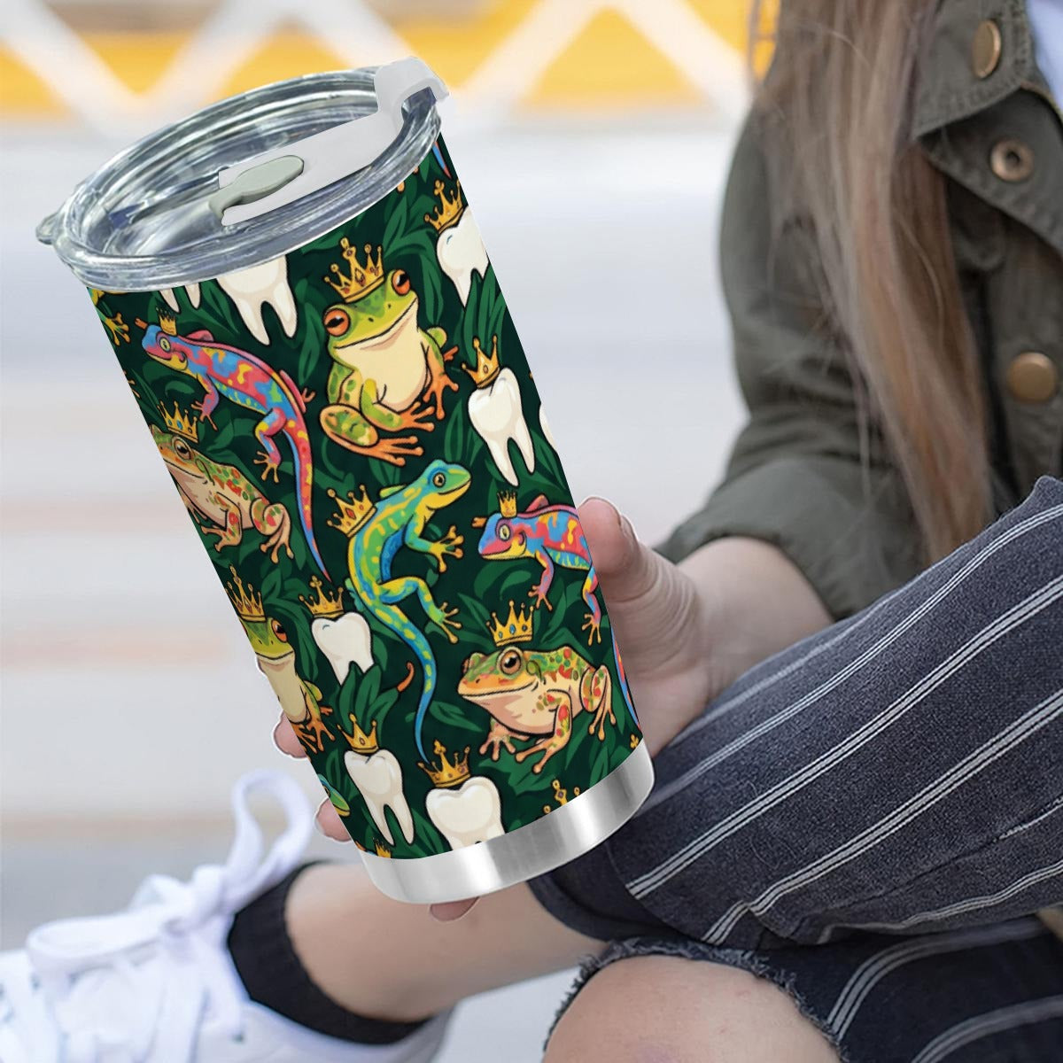 Custom 20OZ Tumbler With Sliding Lid