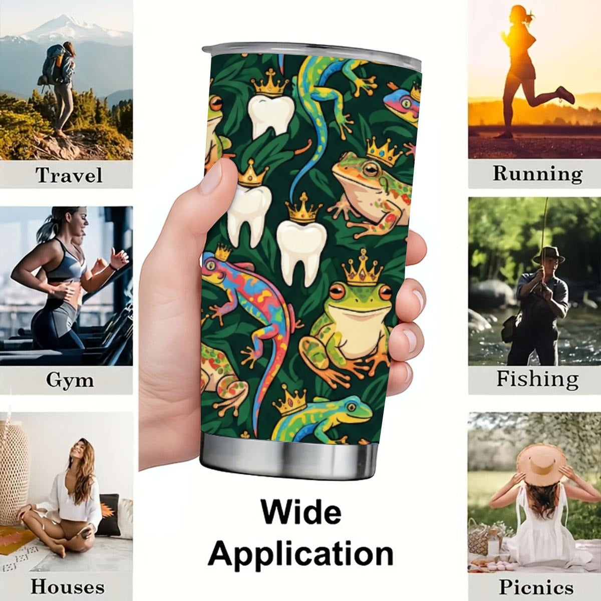 Custom 20OZ Tumbler With Sliding Lid